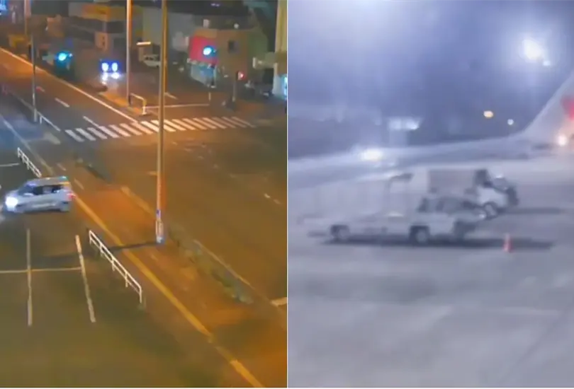 En redes sociales fueron divulgados varios videos del accidente