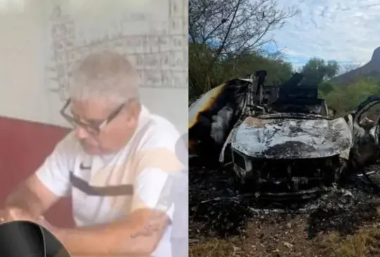 La explosión de la camioneta causó la muerte al instante del profesor.