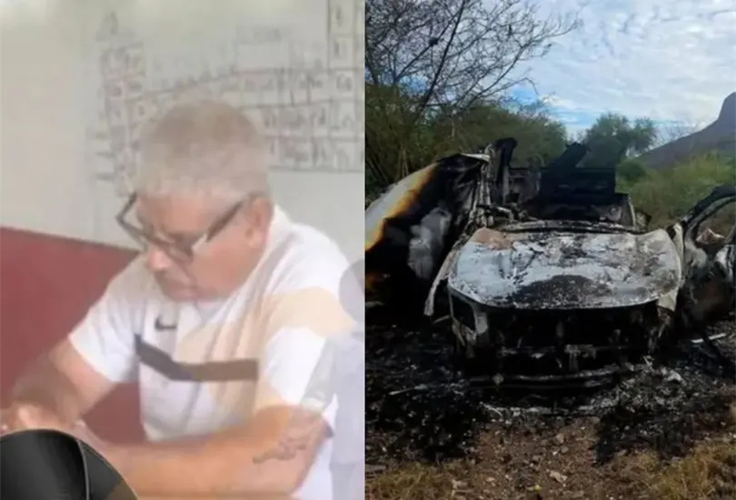 La explosi&oacute;n de la camioneta caus&oacute; la muerte al instante del profesor.