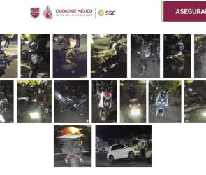 SSC despliega operativo en Benito Ju&aacute;rez: 15 motos aseguradas y 20 multas aplicadas