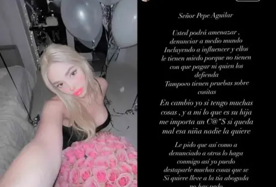 La influencer respondió a la señalamientos de la Dinastía Aguilar.