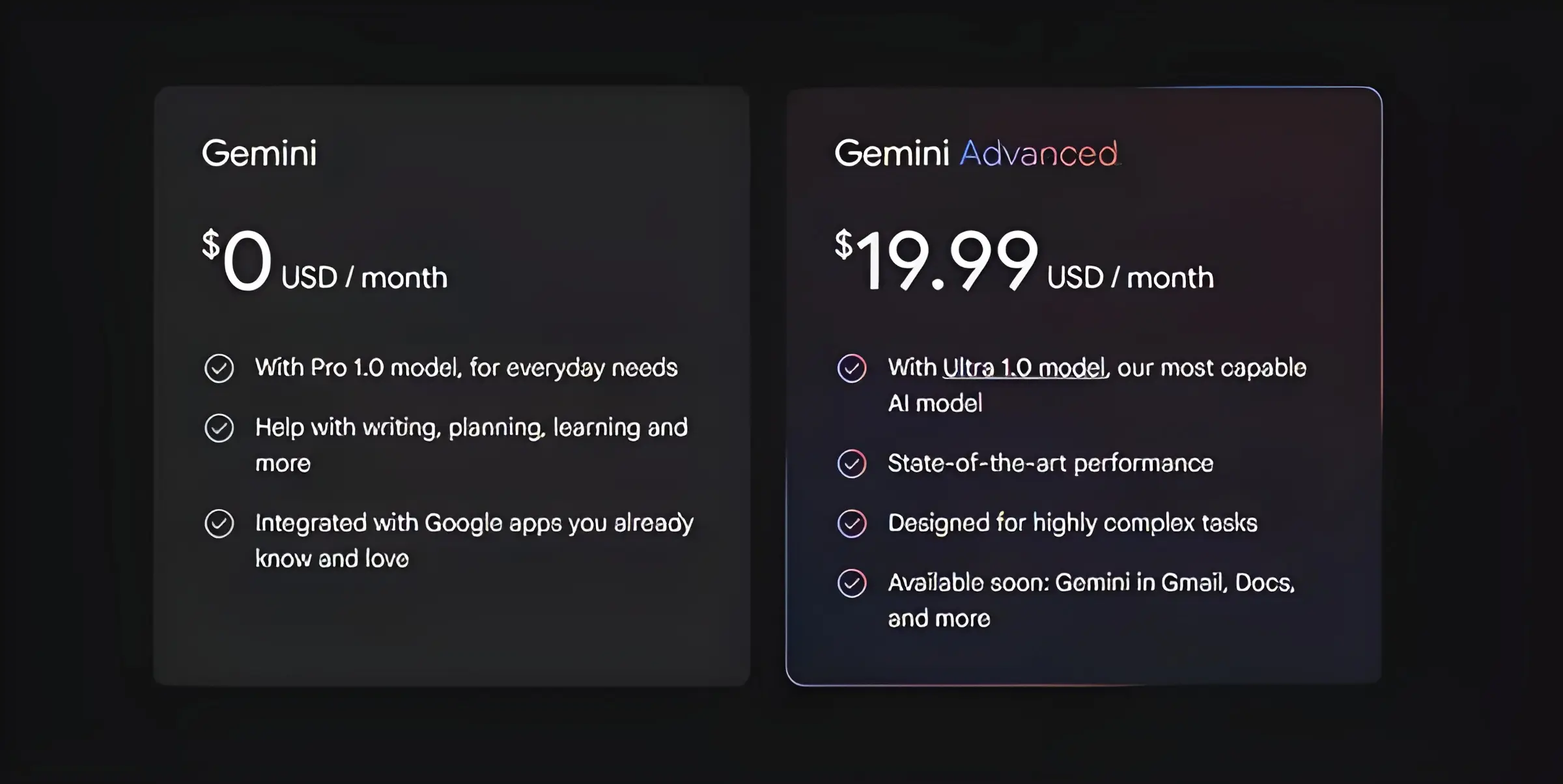 La versión estándar de Gemini es completamente gratis. Google