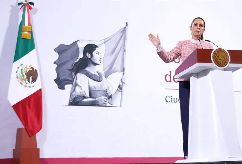 La presidenta Claudia Sheinbaum también habló sobre el apoyo a migrantes La presidenta Claudia Sheinbaum también habló sobre el apoyo a migrantes