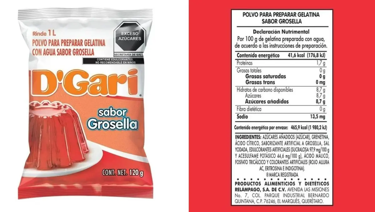 D'Gari sabor grosella Captura de pantalla