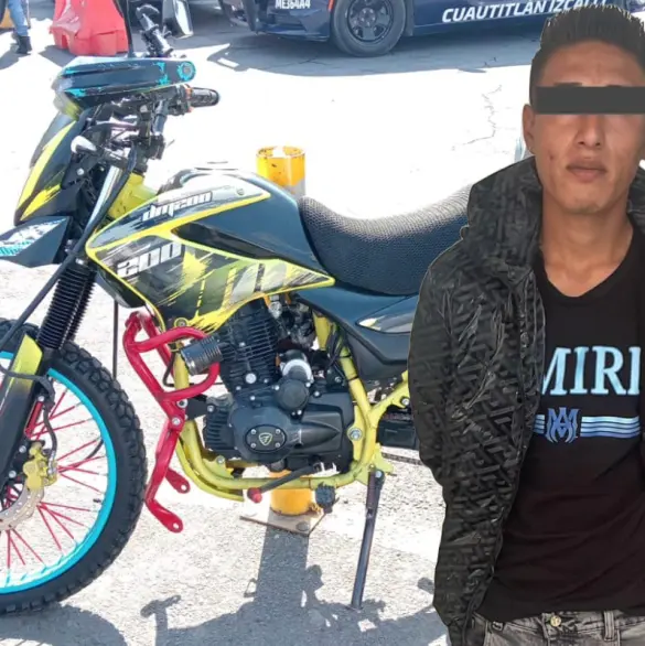 Detienen en Cuautitlán a tres delincuentes que intentaban vender moto robada a su propia víctima