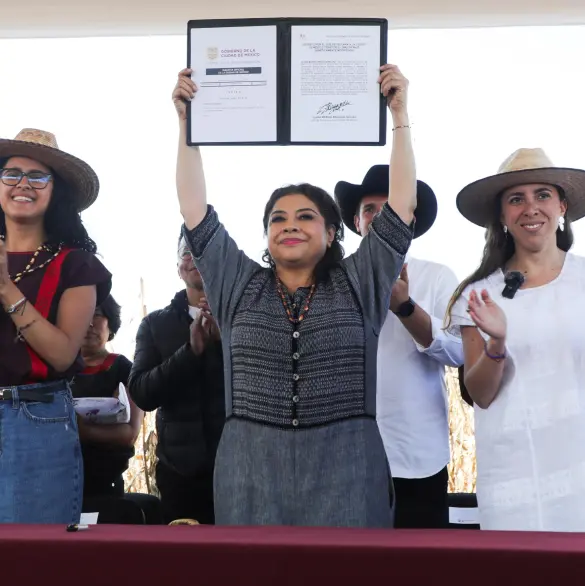 Clara Brugada declara territorio libre de maíz transgénico y lanza plan para proteger el maíz nativo