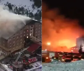 Incendio consume un hotel lleno de turistas; hay decenas de muertos