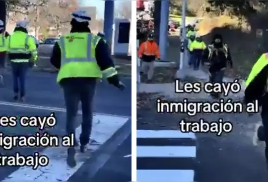 Trabajadores indocumentados escapan de una redada migratoria en EE.UU. | VIDEO