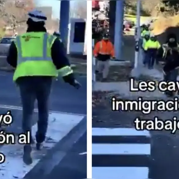 Trabajadores indocumentados escapan de una redada migratoria en EE.UU. | VIDEO