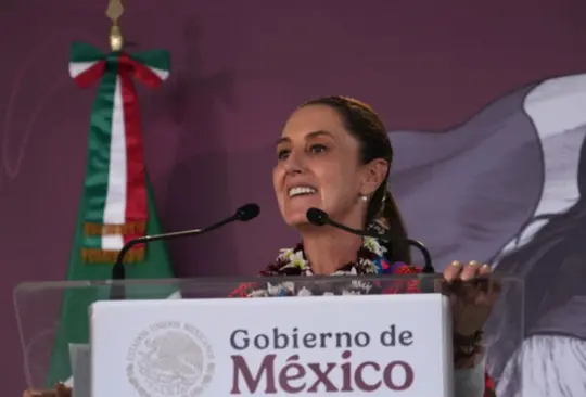 Claudia Sheinbaum durante su gira por Oaxaca.