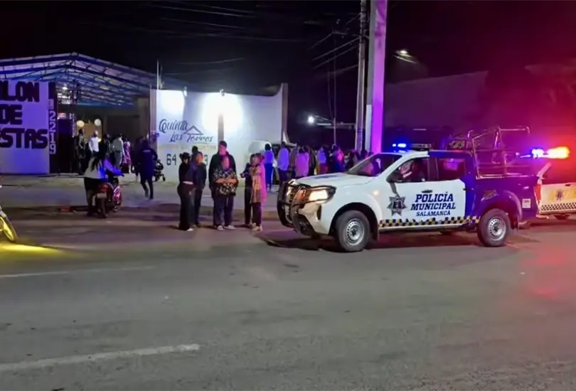 Aspectos del sal&oacute;n de fiestas donde ocurrieron los hechos.