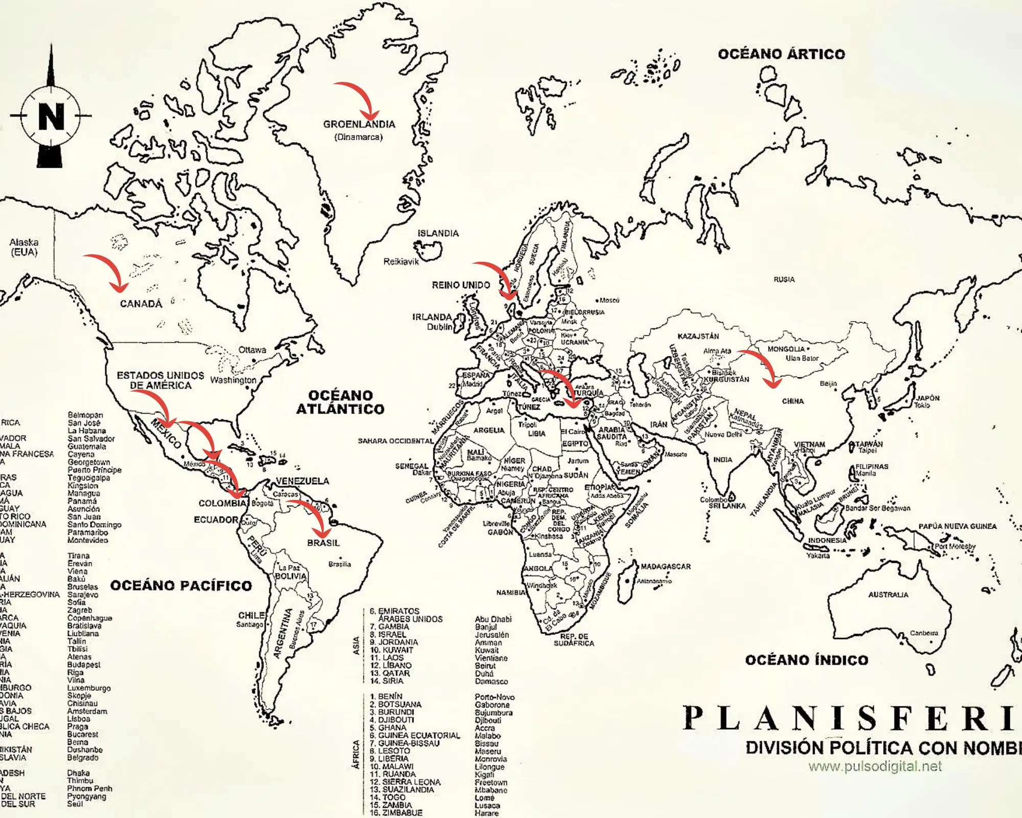 Los países amenazados por Trump. Especial.
