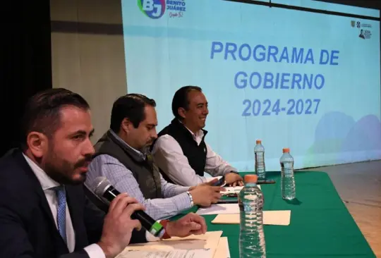 Se presentó con la población de la alcaldía el programa de gobierno