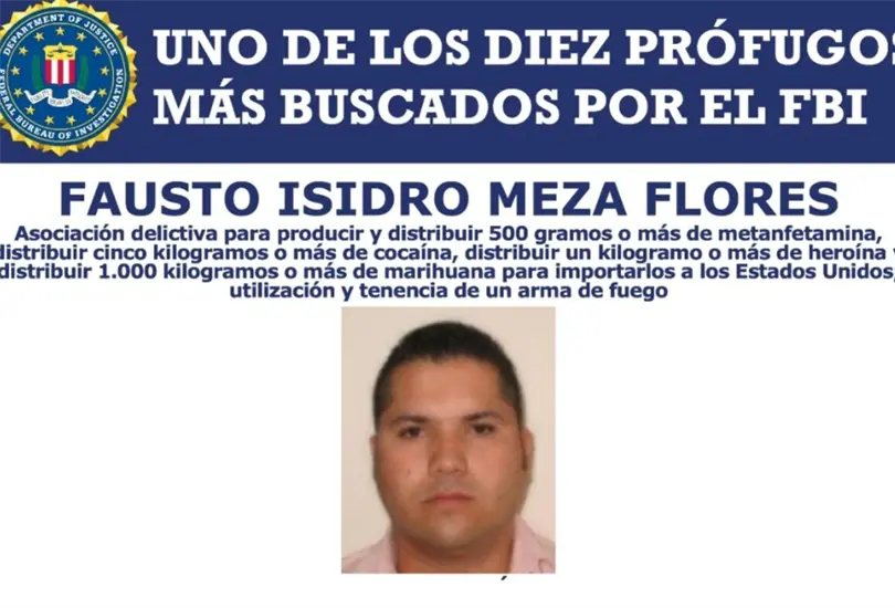 Actualmente es el &uacute;nico mexicano que se encuentra en la lista de los 10 m&aacute;s buscados. 