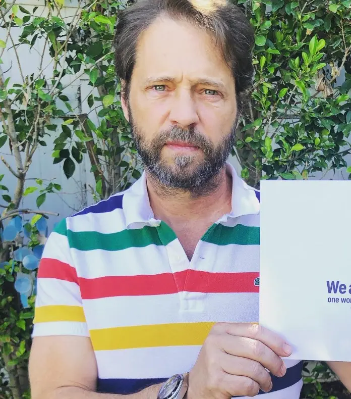 Ahora tiene 55 años, está casado con la maquillista Naomi Lowde-Priestley y tienen dos hijos. Ha trabajado en otras series como Private Eyes y La orden secreta.