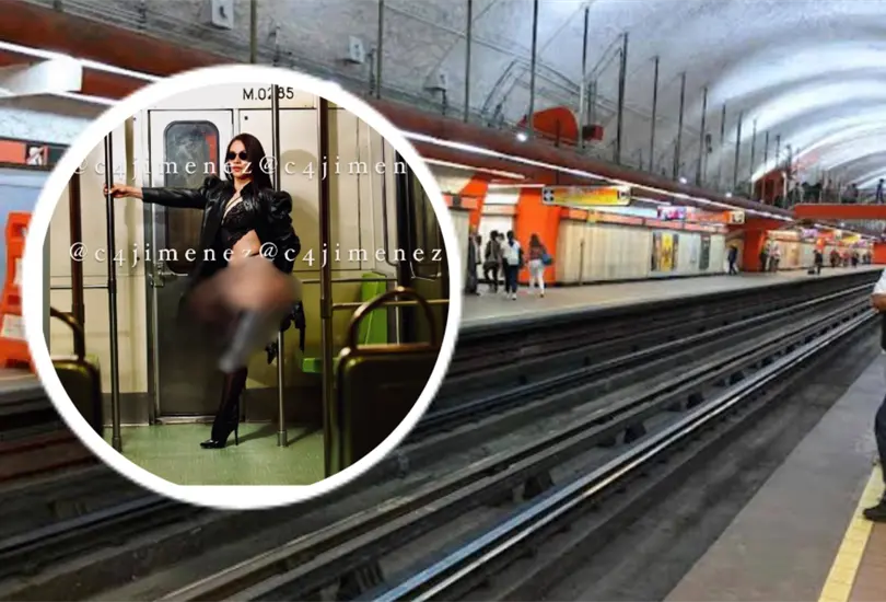 Mujeres son descubiertas tom&aacute;ndose fotos en lencer&iacute;a en la estaci&oacute;n Mixcoac