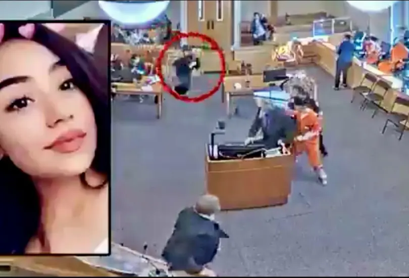 Tío golpea al feminicida de su sobrina en plena audiencia Tío golpea al feminicida de su sobrina en plena audiencia