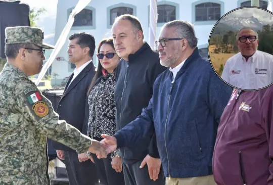 El Secretario General de Gobierno del Estado de México en Texcaltitlán.