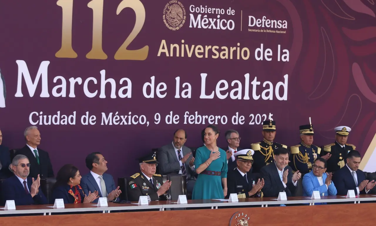  La Marcha de la Lealtad fue celebrada en la mañana del domingo 9 de febrero 