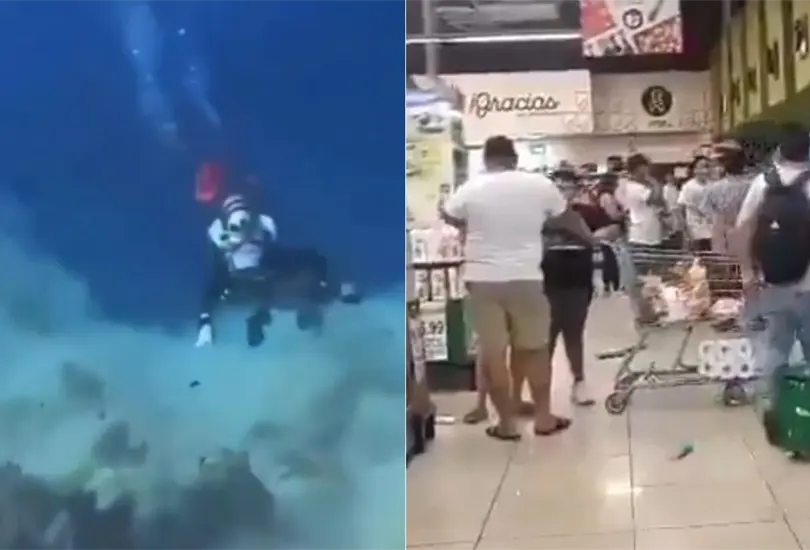 Algunos videos en redes sociales mostraron la tensi&oacute;n que se vivi&oacute; tras el sismo