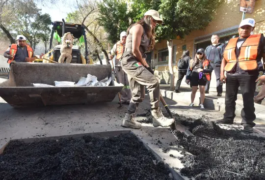 La alcaldesa compartió fotos del mantenimiento