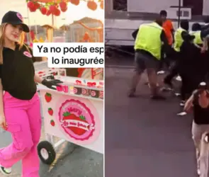 Joven emprendedora abre negocio de fresas con crema y autoridades le tiran su puesto a la basura: mi carrito