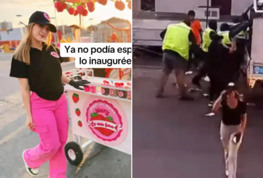 Autoridades destruyen puesto de fresas con crema de emprendedora