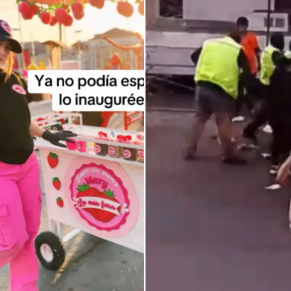 Joven emprendedora abre negocio de fresas con crema y autoridades le tiran su puesto a la basura: mi carrito