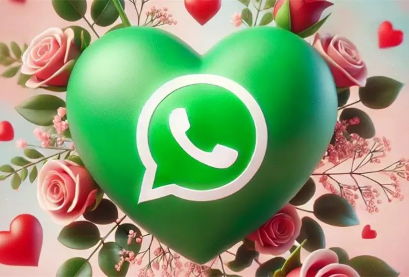 Modo San Valent&iacute;n en WhatsApp