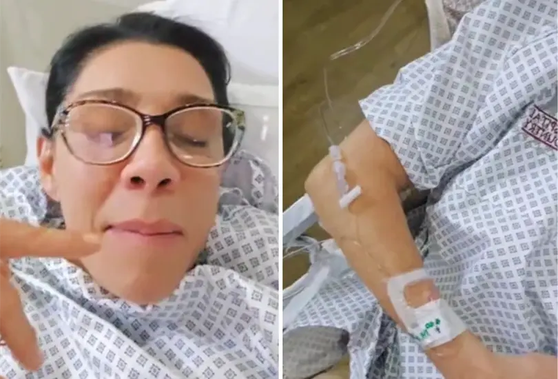 Cynthia Klitbo es hospitalizada de emergencia.