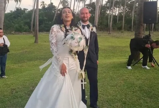 Las nuevas imágenes de la boda de Alhan Santamaría y Temístocles Villanueva.