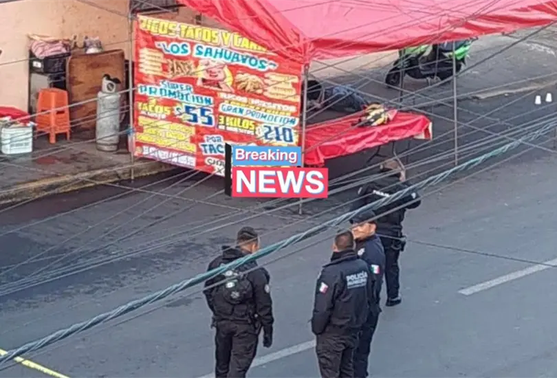 Asesinan a balazos a taquero mientras pon&iacute;a su puesto de carnitas