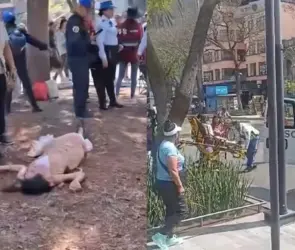 VIDEO | Brutal golpiza a vendedora en Alameda Central desata indignación en redes 