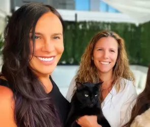 Ella es Marisa Gutiérrez, la esposa de Karla Sofía Gascón