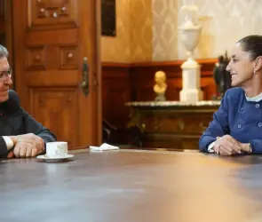 Sheinbaum recibe al líder de izquierda francés Jean-Luc Mélenchon