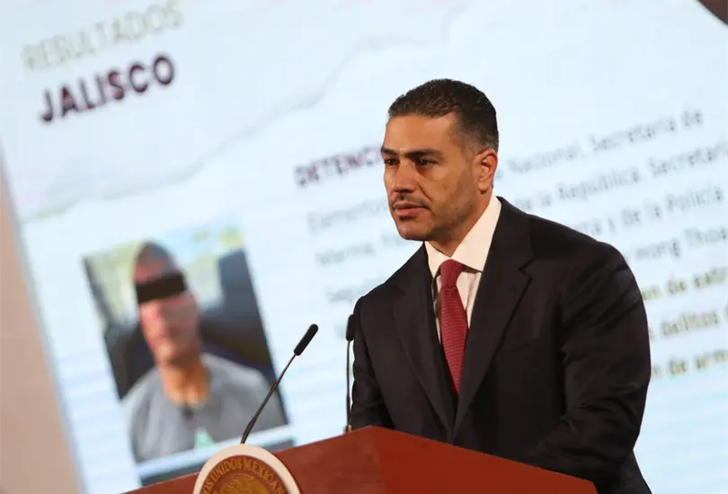 Omar Garc&iacute;a Harfuch habl&oacute; sobre la entrega de los 29 narcos a Estados Unidos.