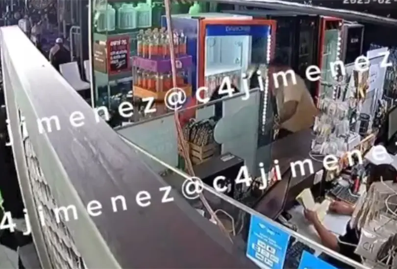 Así fue el momento del ataque. Así fue el momento del ataque.