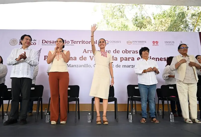 La presidenta dio banderazo de salida al Programa de Vivienda para el Bienestar en Manzanillo, Colima. 