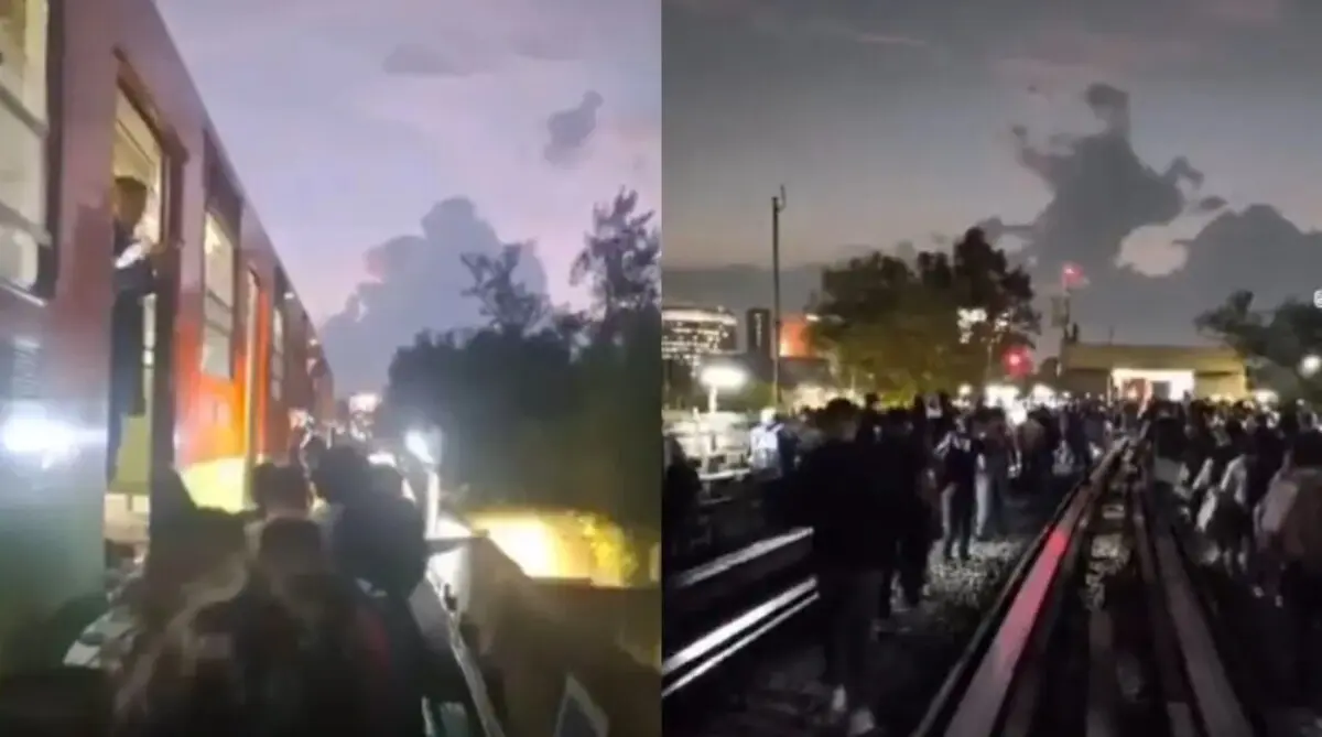  Una falla en la Línea 9 del Metro provocó el desalojo de los usuarios. 