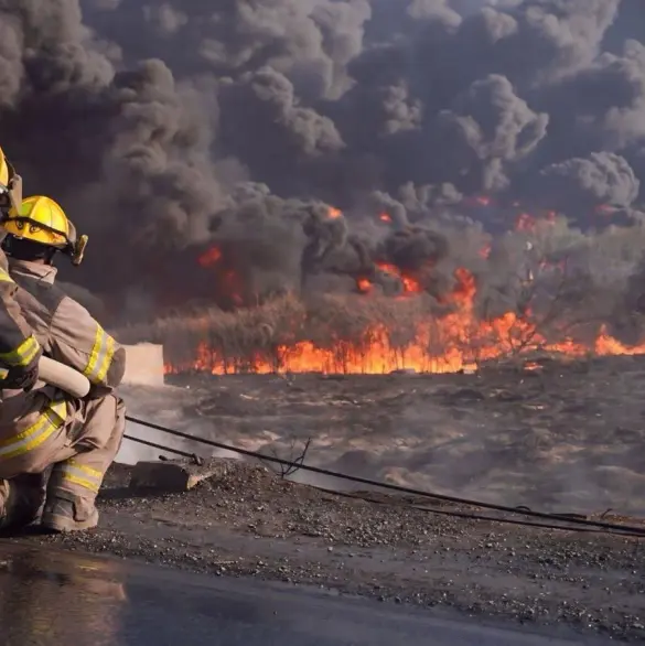 Las imágenes impactantes de los incendios que arrasaron a Monterrey