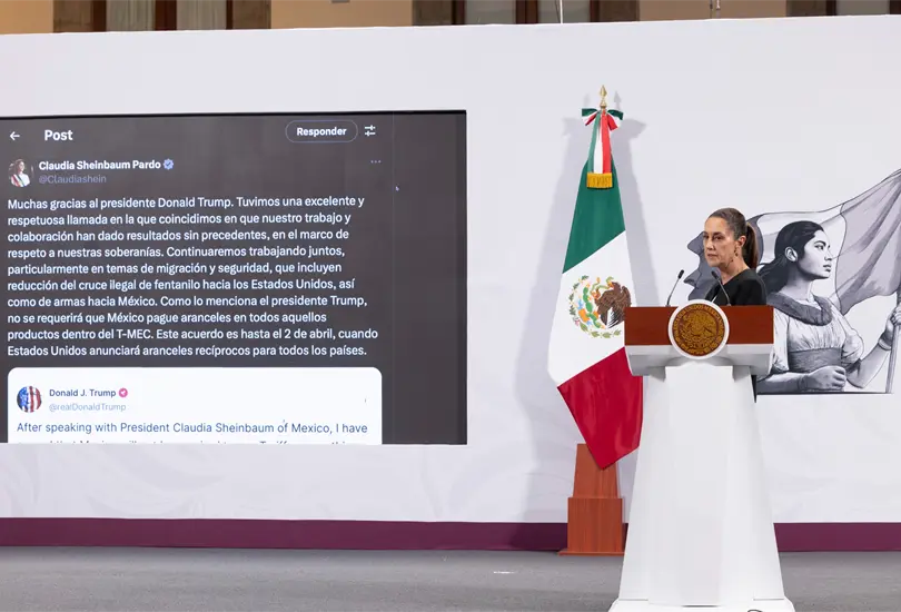Sheinbaum dio detalles de su llamada con Trump.