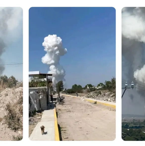 Fuerte explosión en un taller de pirotecnia en Tultepec deja tres heridos