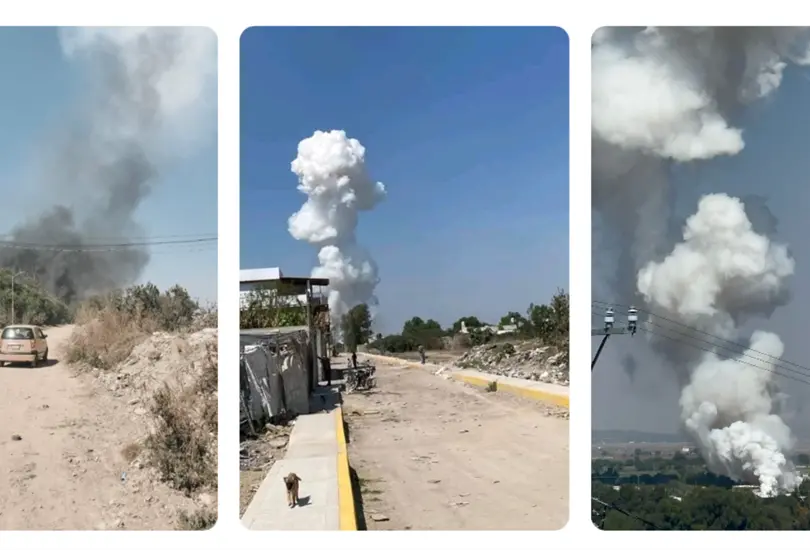 Explosi&oacute;n en taller de pirotecnia en Tultepec deja tres heridos