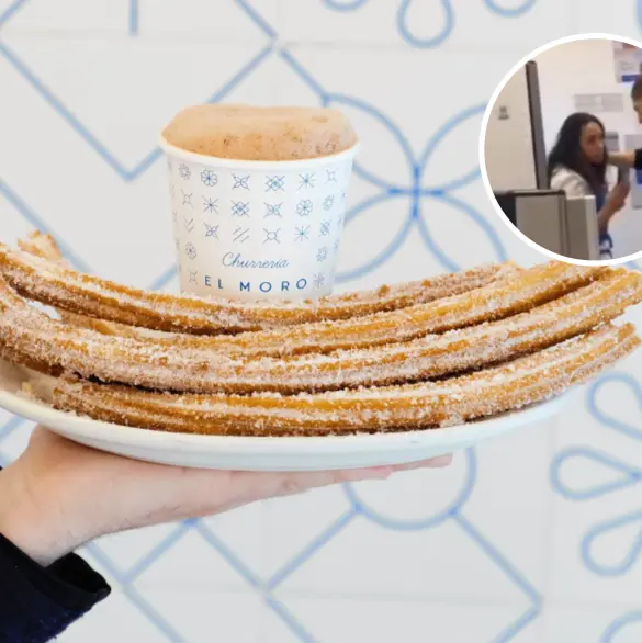 Te vamos a pagar con churros: así amenazaron a exempleada de El Moro que los exhibió en redes