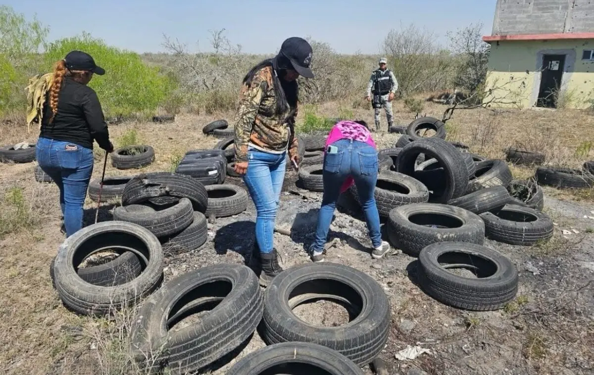  Madres buscadoras hallan otro campo de exterminió en Reynosa, Tamaulipas. 