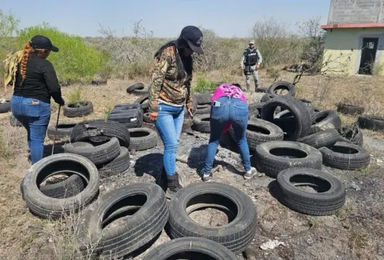 Madres buscadoras hallan otro campo de exterminió en Reynosa, Tamaulipas.