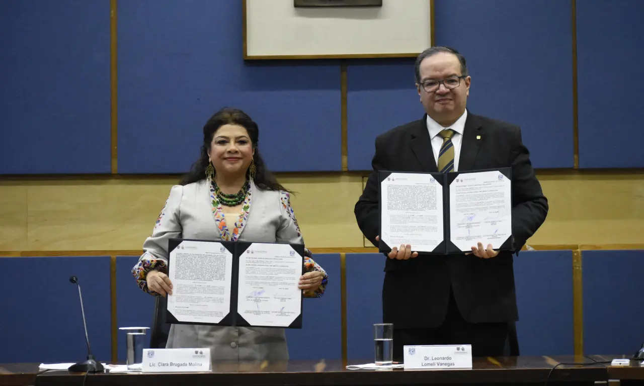  Clara Brugada y UNAM firman acuerdo para mejorar agua, movilidad y educación 