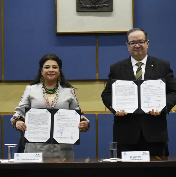 Clara Brugada y UNAM firman acuerdo para mejorar agua, movilidad y educación