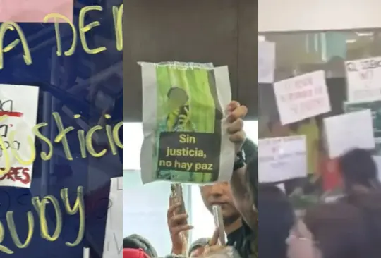 Estudiantes del Tec Milenio en Monterrey protestan por supuesto caso de abuso sexual. 