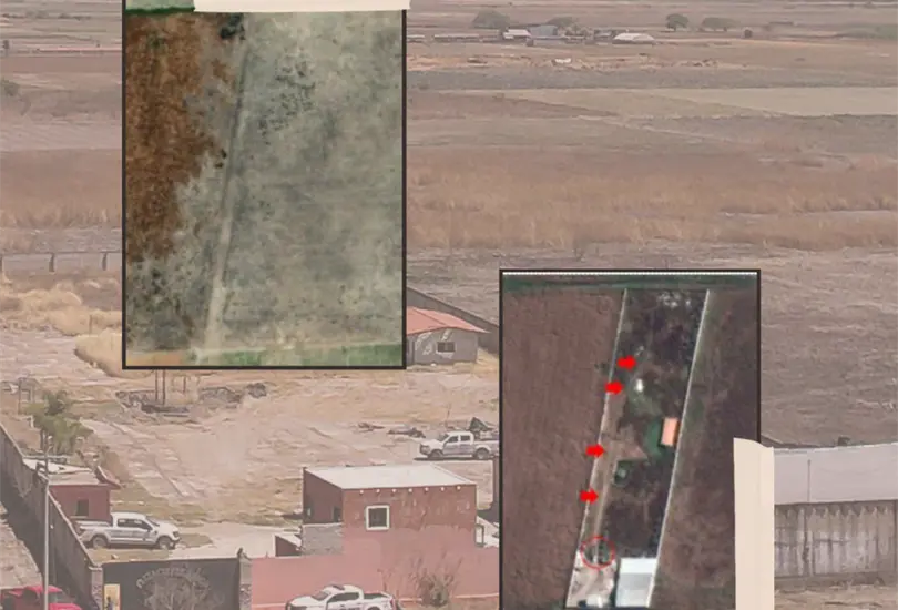 Las fotos satelitales del campo de exterminio de Teuchitl&aacute;n.